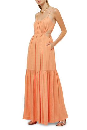 Lisa Cut Out Tiered Maxi Dress